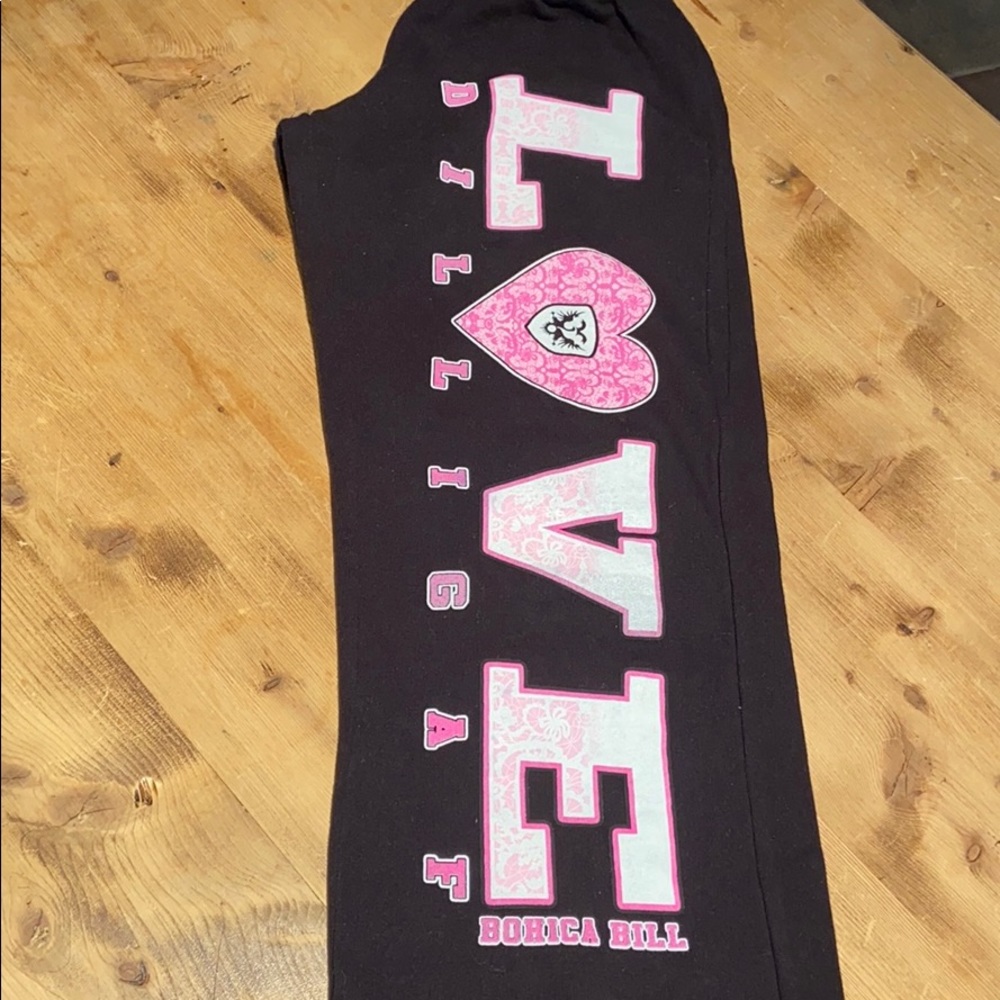 LOVE by Dillligaf sweatpants Sz Small
